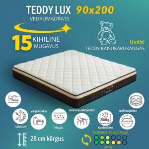 Teddy Lux madrats - Maksimaalne mugavus ühele