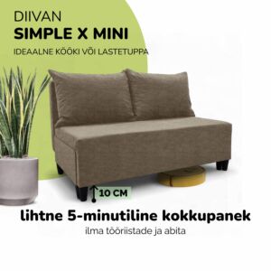 Kahekohaline lahtikäiv diivan X MINI