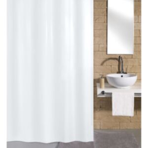 430280 Kleine Wolke Shower Curtain "Kito" 180x200 cm White