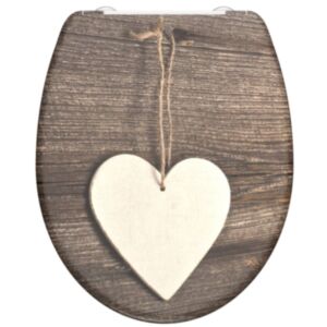 SCHÜTTE duroplastist prill-laud, vaikselt sulguv, "WOOD HEART" trükk