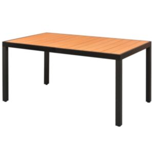 Pood24 aialaud, pruun, 150 x 90 x 74 cm, WPC ja alumiinium