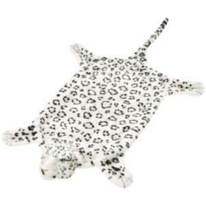 Pood24 leopardikujuline vaip, plüüs 139 cm valge
