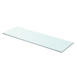 Pood24i klaasist riiuliplaat 80 x 25 cm läbipaistev