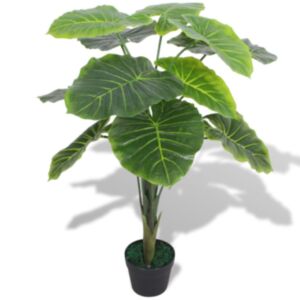 Pood24 kunsttaim taro potiga 70 cm, roheline