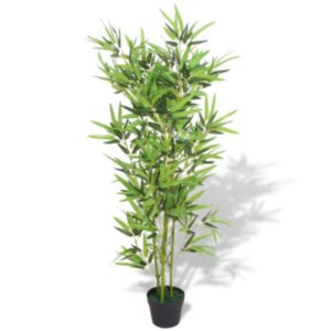 Pood24 kunsttaim bambus potiga 120 cm, roheline