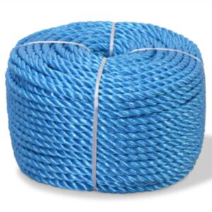 Pood24 punutud paadiköis polürpopüleenist 12 mm, 100 m, sinine