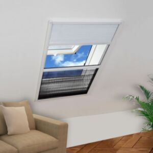 Pood24 plisseeritud putukavõrk aknale, alumiinium, 80 x 120 cm, rulooga