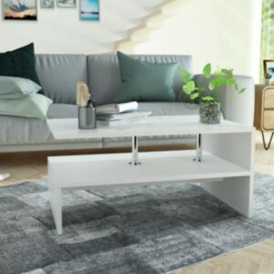 Pood24 kohvilaud, puitlaastplaat 90 x 59 x 42 cm, valge