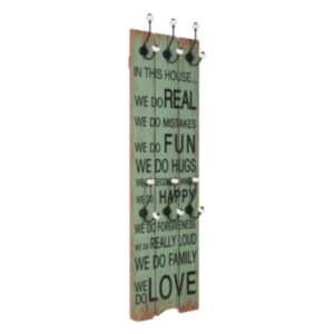 Pood24 riidenagi kuue konksuga, 120 x 40 cm, "HAPPY LOVE"