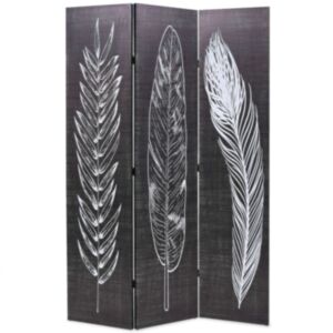 Pood24 kokkupandav sirm 120 x 180 cm, suled, must ja valge