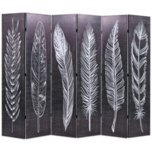 Pood24 kokkupandav sirm 228 x 180 cm, suled, must ja valge