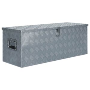 Pood24 alumiiniumist kast 110,5 x 38,5 x 40 cm, hõbedane