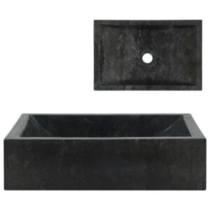 Pood24 valamu 45 x 30 x 12 cm marmor must
