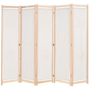 Pood24 5 paneeliga sirm, kreemjas, 200 x 170 x 4 cm, kangas 