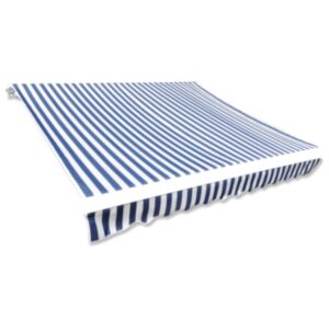 Pood24 varikatuse riie, sinine ja valge, 350 x 250 cm