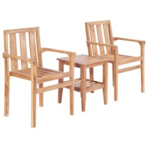 Pood24 3-osaline bistrookomplekt, tiikpuu