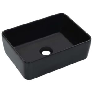 Pood24 valamu, 40 x 30 x 13 cm, keraamiline, must