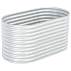 Коробка для растений POOD24, оцинкованная сталь, 160 x 80 x 81 см, серебро