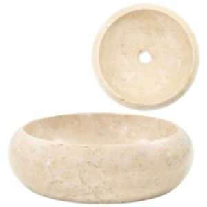 Pood24 valamu 40 x 12 cm, marmor, kreemjas