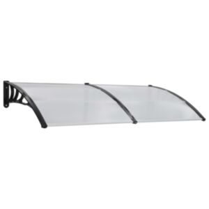 Pood24 ukse varikatus, valge, 200 x 100 cm, plast