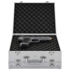 Pood24 relvakohver, alumiinium, ABS, hõbedane