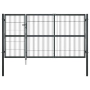 Pood24 postidega aiavärav, teras, 350 x 140 cm, antratsiithall