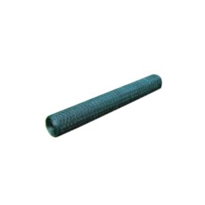 POOD24 сетка ограждения, оцинкованная сталь, шестиугольная, 1 x 25 м, темно-зеленая