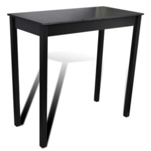 Барный стол POOD24, МДФ, черный 115 x 55 x 107 см