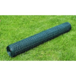 Pood24 kanade traataed tsingutud PVC kattega 25 x 0,5 m, roheline