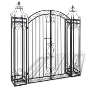 Pood24 ornamentidega aiavärav sepistatud rauast 122 x 20,5 x 134 cm