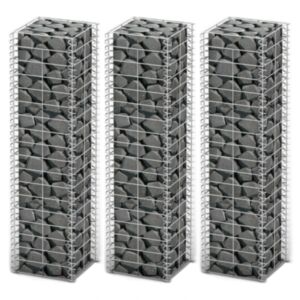 POOD24 набор габионов, 3 шт., Оцинкованная проволока 25 x 25 x 100 см