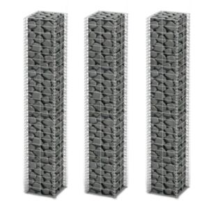 POOD24 набор габионов, 3 шт., Оцинкованная проволока 25 x 25 x 150 см