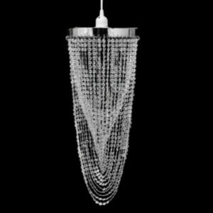 Kristallidega rippuv kroonlühter 22 x 58 cm