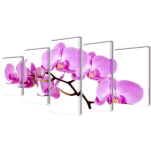 Seinamaalikomplekt orhideega, 200 x 100 cm
