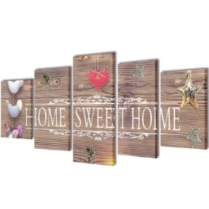 Seinamaalikomplekt Home Sweet Home, 200 x 100 cm