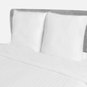 130552 Cotton Satin Striped Duvet Cover & 2 Pillowcases 200x220/80x80cm