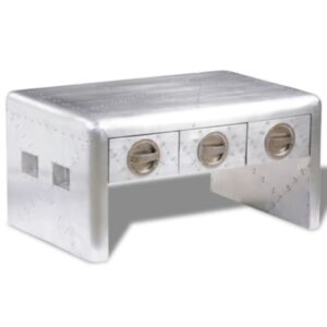 Pood24 vanaaegses lennukistiilis 3 sahtliga kohvilaud 