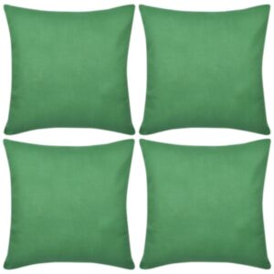 Diivanipadjakatted 4 tk 40 x 40 cm roheline