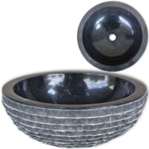 Pood24 valamu, marmor, 40 cm, must