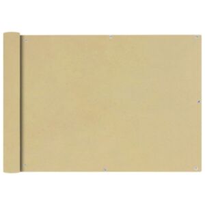 Шторка для балкона POOD24i из оксфордской ткани, 75 x 600 см, черная