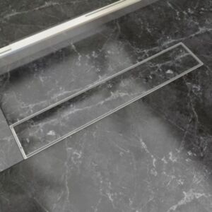 Pood24i lineaarne duši äravoolusüsteem 630 x 140 mm roostevaba teras