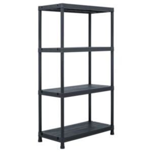 Pood24 hoiuriiul, must, 100 kg, 60 x 30 x 138 cm, plast