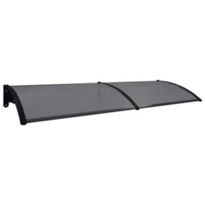 Pood24 ukse varikatus, must, 240 x 80 cm, PC