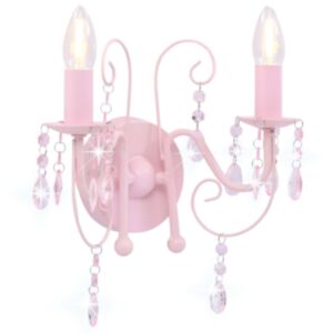 Pood24 lamp helmestega roosa ümmargune 2 x E14 pirni