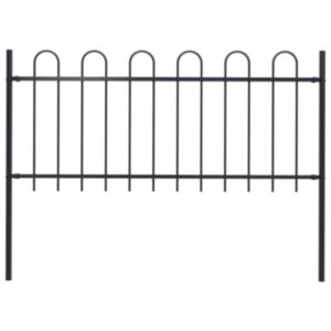 POOD24 Garden с загнутыми концами, сталь, 1,7 x 0,8 м, черный
