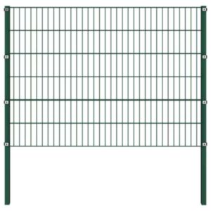 Pood24 aiapaneel postidega, raud, 176,5 x 120 cm, roheline