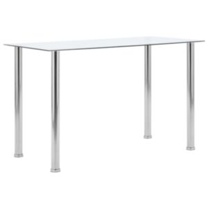 Обеденный стол POOD24, прозрачный, 120 x 60 x 75 см, закаленное стекло