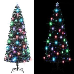 Pood24 kunstkuusk aluse/LED-tuledega, 240 cm, 380 oksa