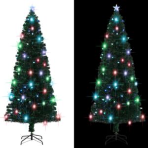 Pood24 kunstkuusk aluse/LED-tuledega 240 cm, kiudoptiline