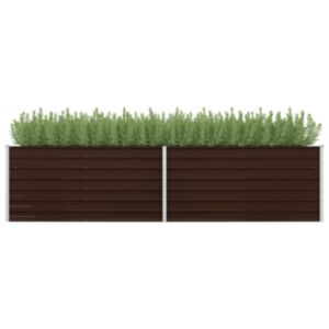 POOD24 ящик для садовых растений коричневый 320 x 80 x 77 см оцинкованная сталь